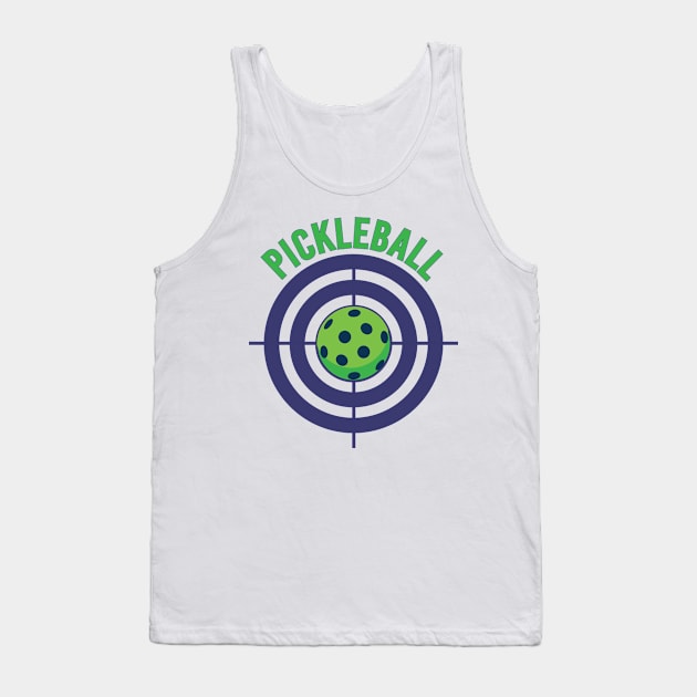 Pickleball - Target Tank Top by RykeDesigns